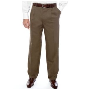 Chaps Ralph Lauren Pleated Textured Twill Pants